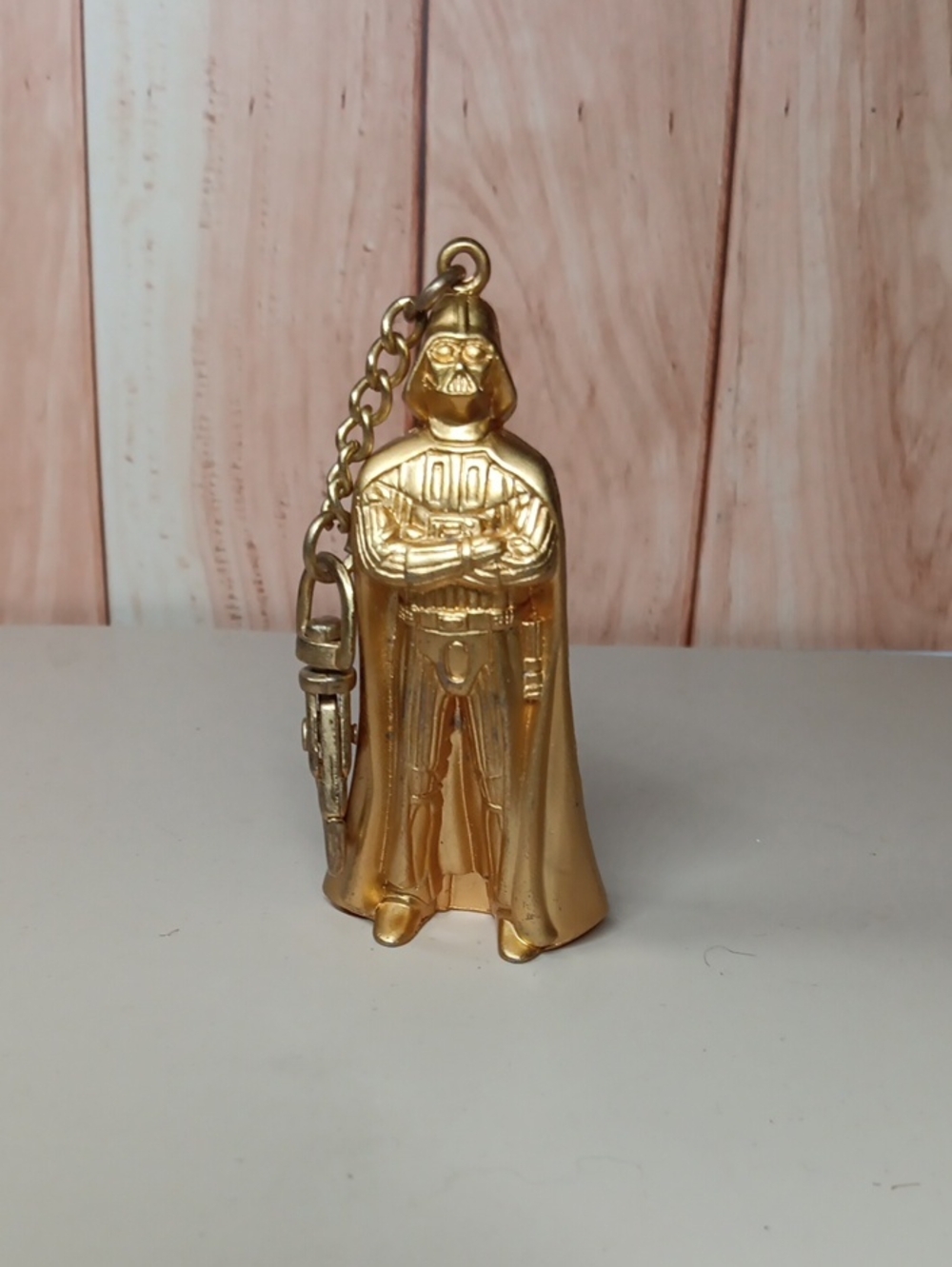 Gold Darth Vader Keychain Decorative Accent